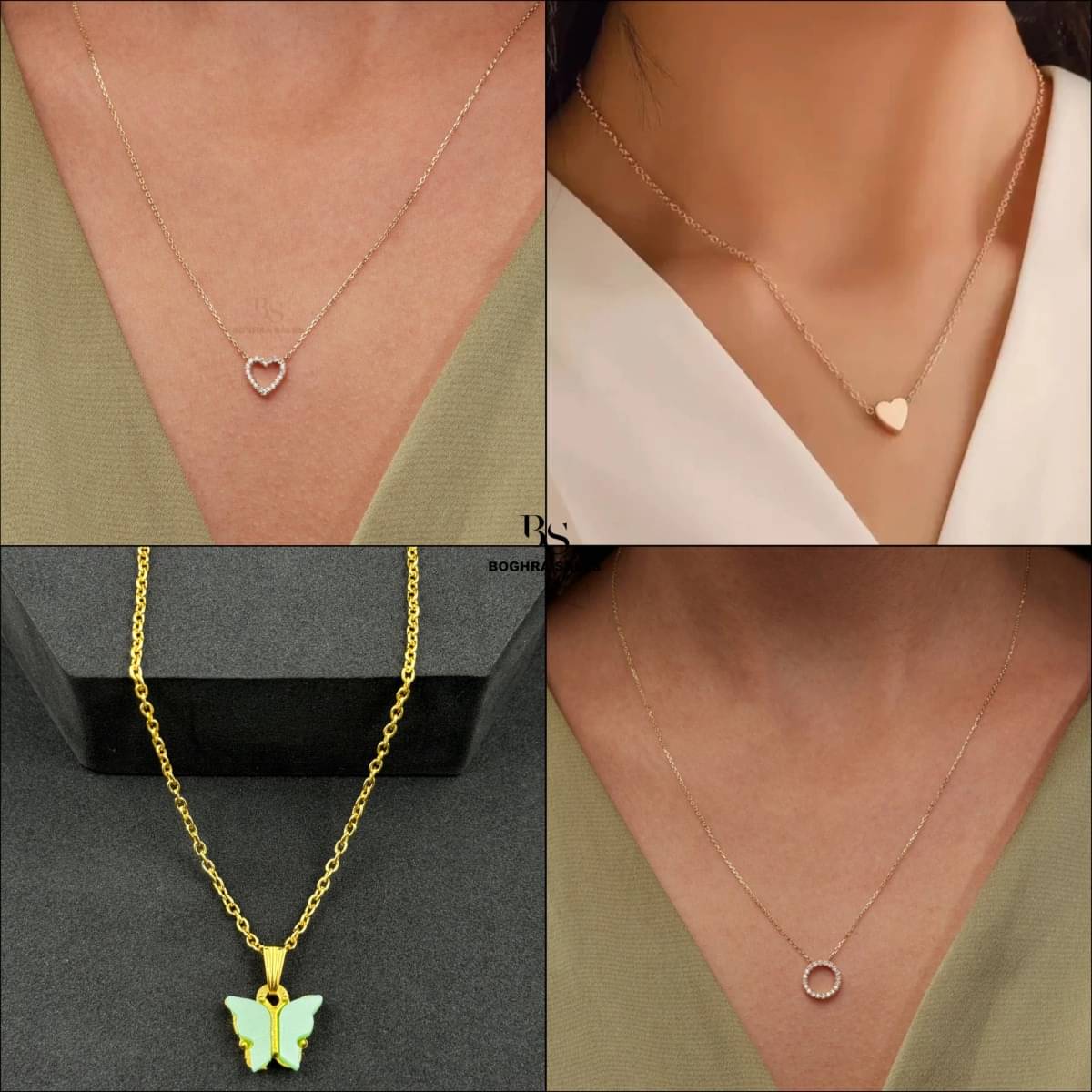 BOGHRA SALES Gold Pendant set ( Pack of 4 ) BOGHRA SALES Gold Pendant set ( Pack of 4 )