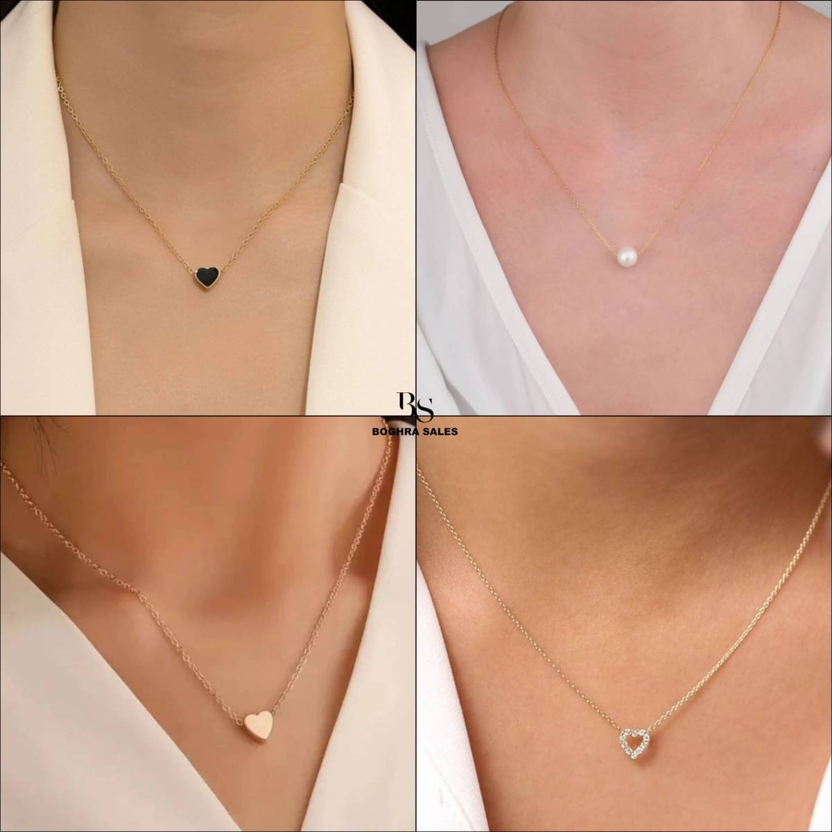     			BOGHRA SALES Gold Pendant set ( Pack of 4 )