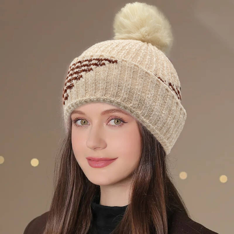     			Babji Beige Woollen Women's Cap ( Pack of 1 )