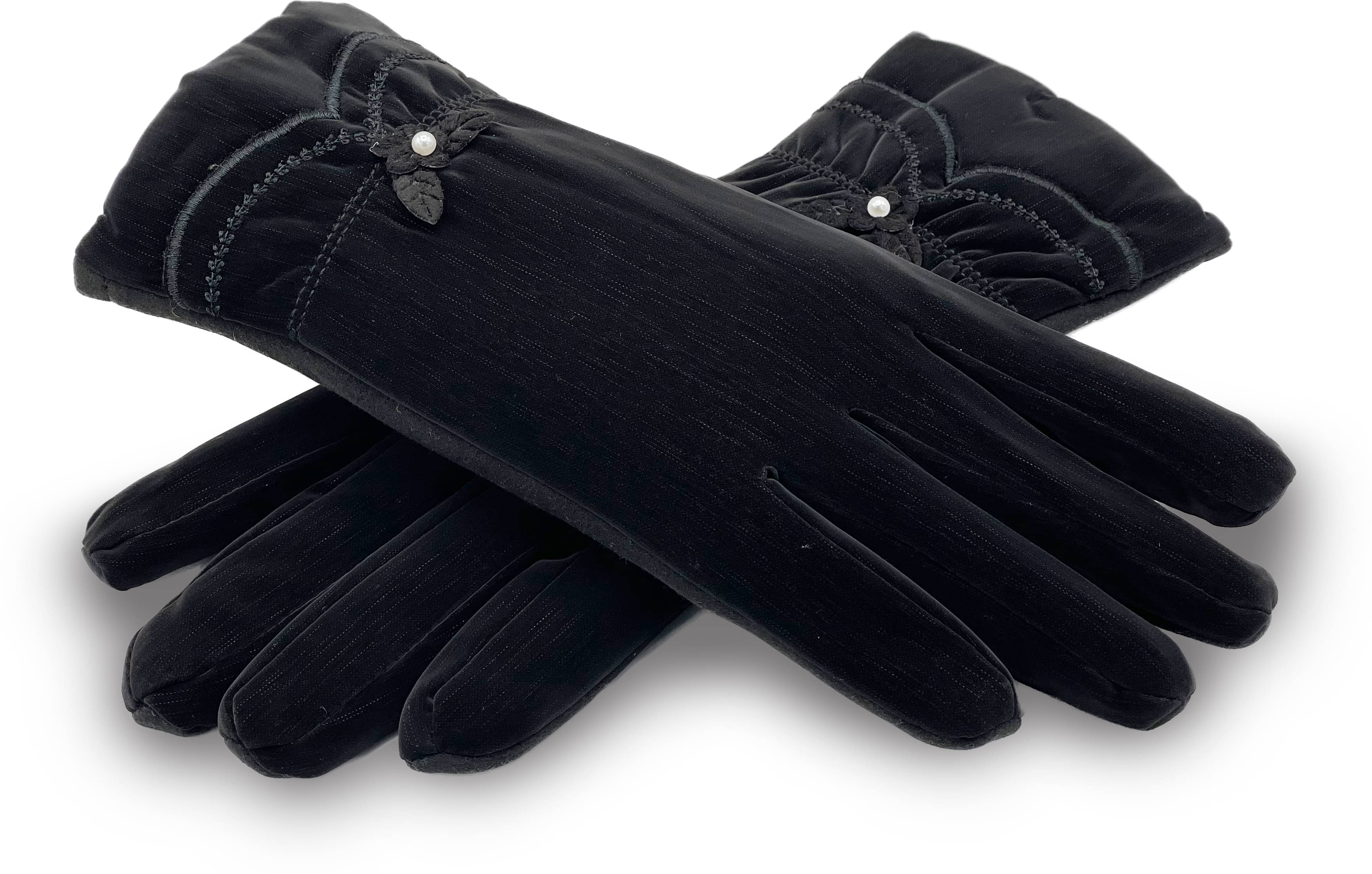     			Babji Black Women's Woollen Gloves ( Pack of 1 )