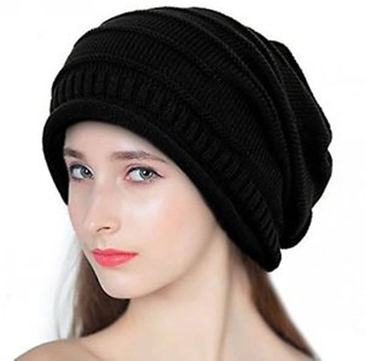 Babji Black Woollen Women's Cap ( Pack of 1 )