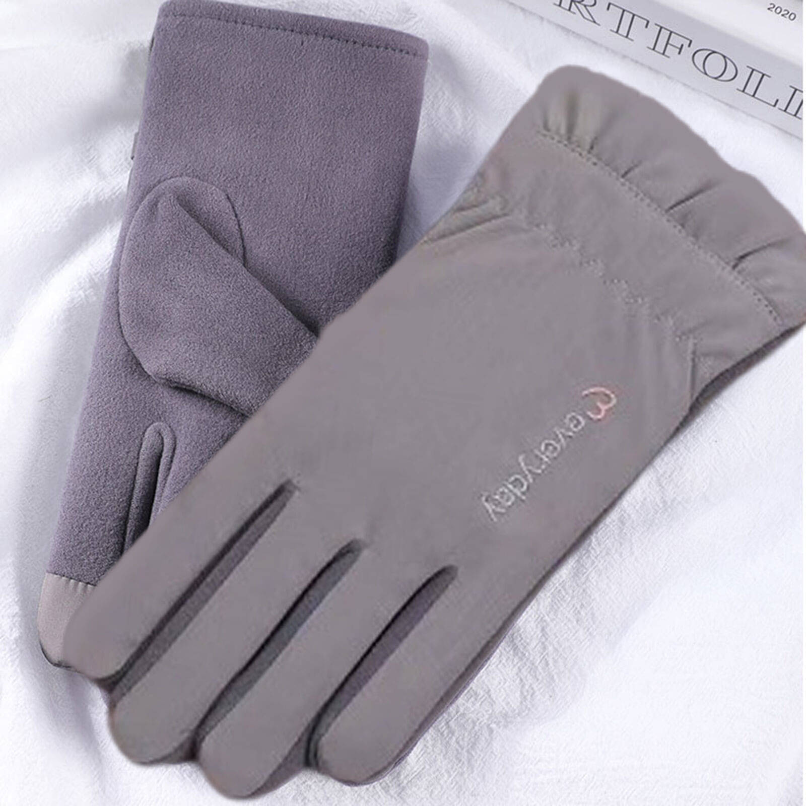     			Babji Gray Women's Woollen Gloves ( Pack of 1 )