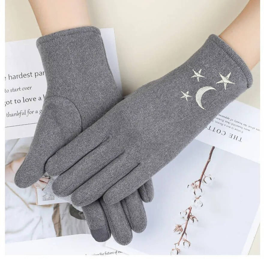     			Babji Gray Women's Woollen Gloves ( Pack of 1 )