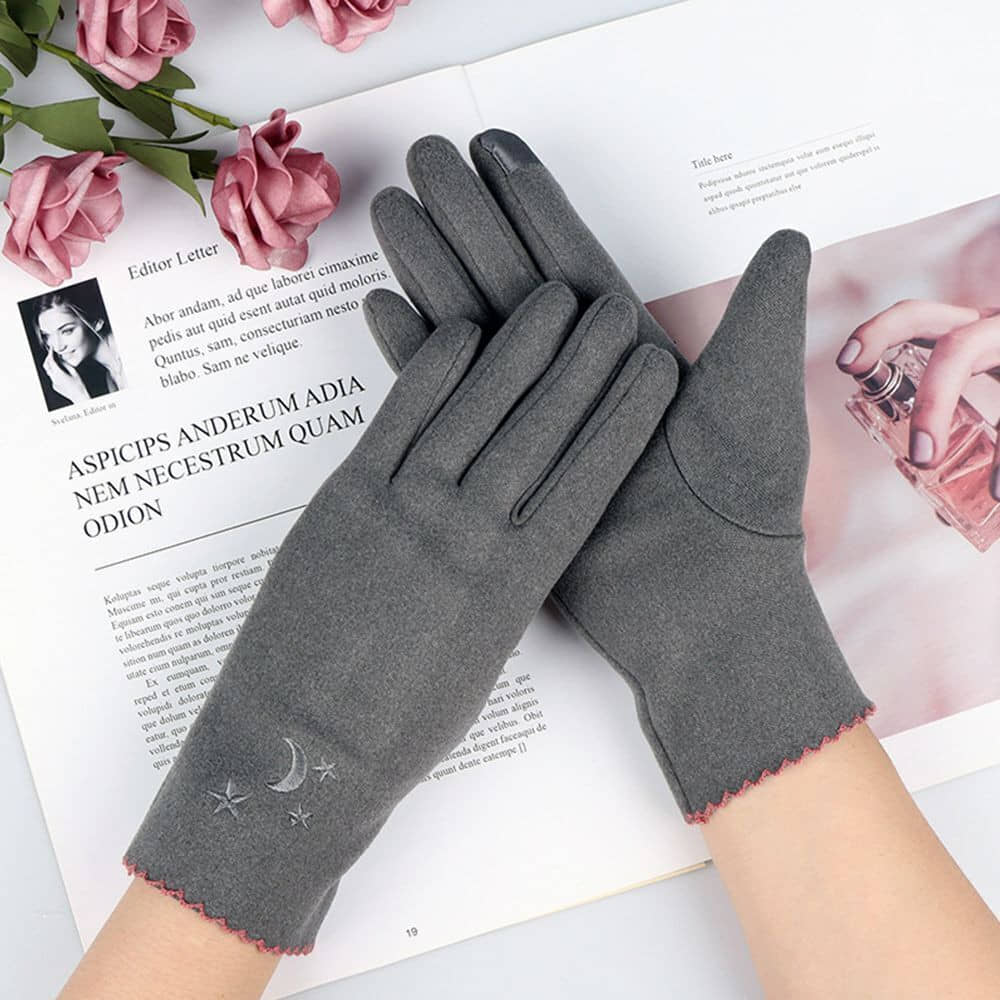 Babji Gray Women's Woollen Gloves ( Pack of 1 ) - Dupattas & Shawls | Buy online on ZillyBuy