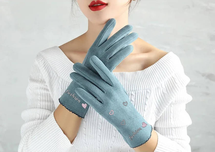     			Babji Green Women's Woollen Gloves ( Pack of 1 )
