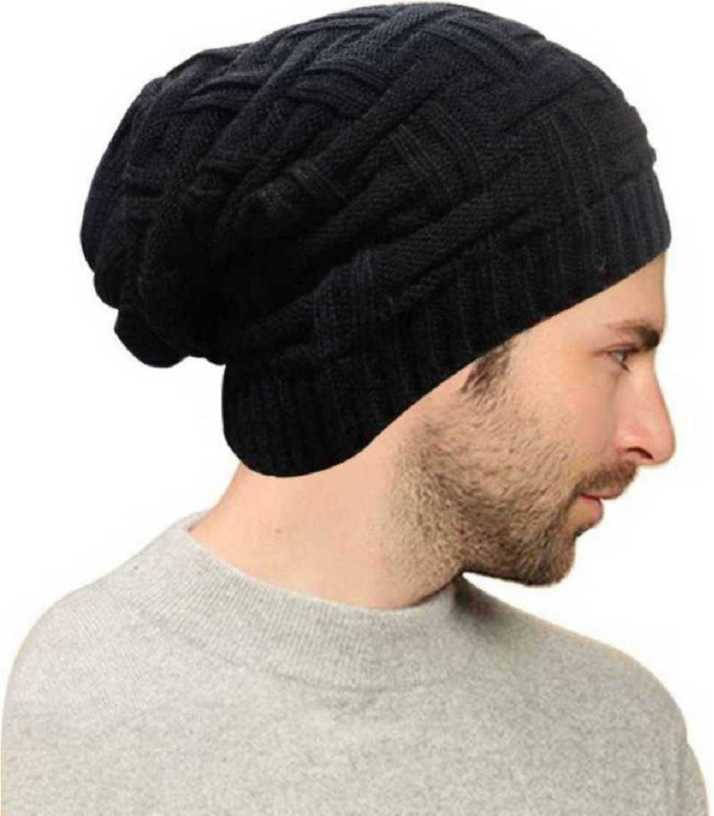 Babji Pack of 1 Woollen Men's Cap ( Black ) Babji Pack of 1 Woollen Men's Cap ( Black )