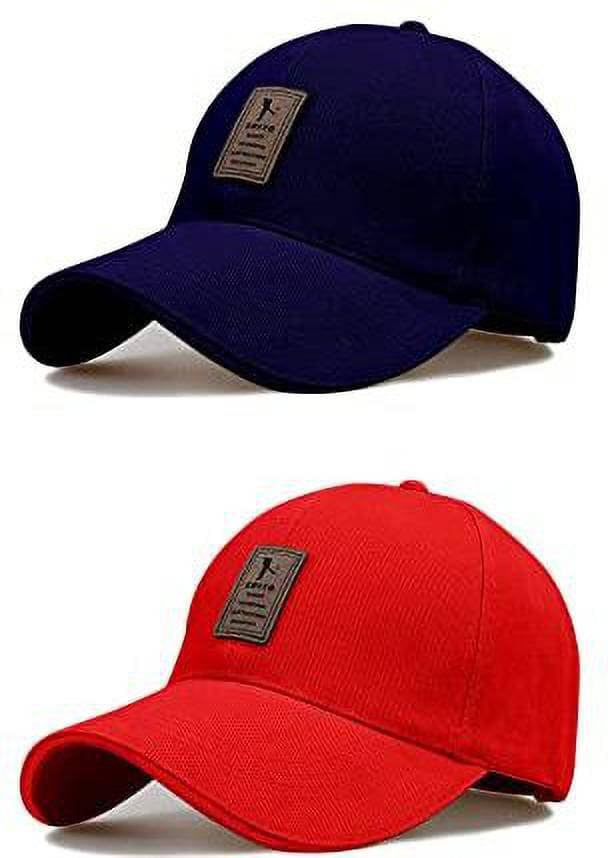     			Babji Pack of 2 Cotton Men's Cap ( Navy )
