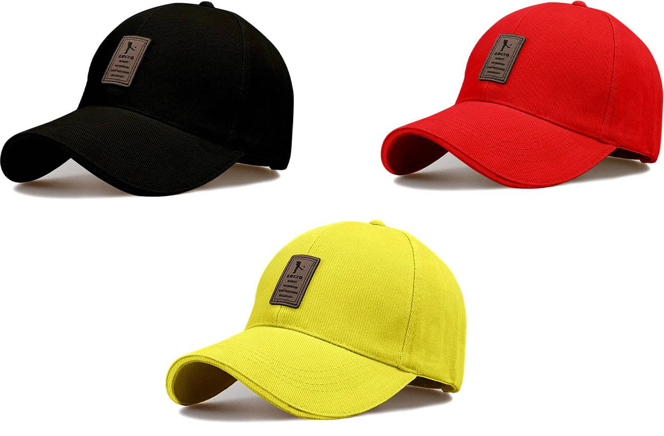 Babji Pack of 3 Cotton Men's Cap ( Black ) Babji Pack of 3 Cotton Men's Cap ( Black )
