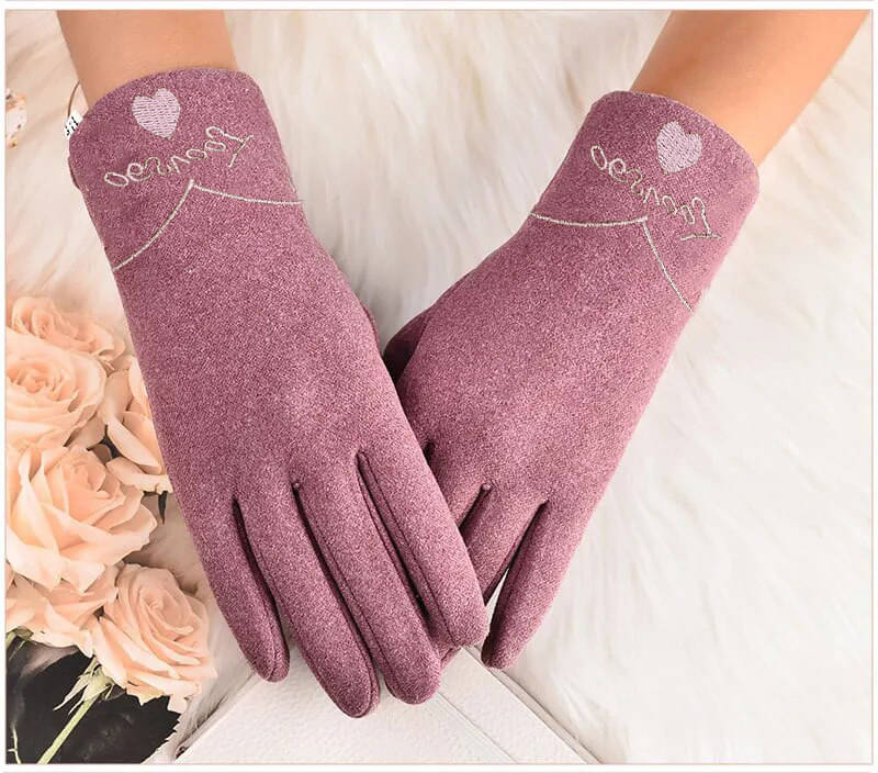     			Babji Purple Women's Woollen Gloves ( Pack of 1 )