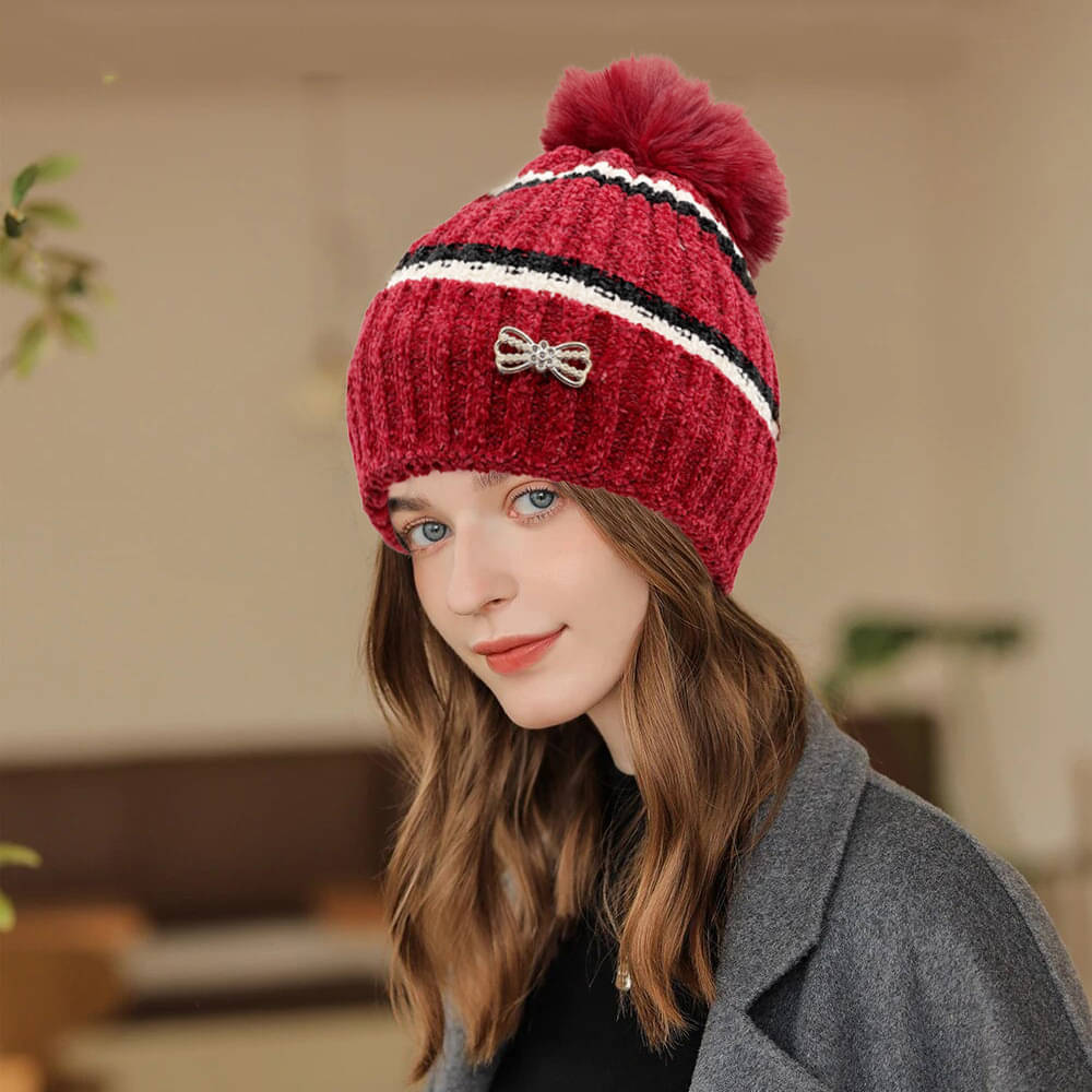 Babji Red Woollen Women's Cap ( Pack of 1 ) Babji Red Woollen Women's Cap ( Pack of 1 )