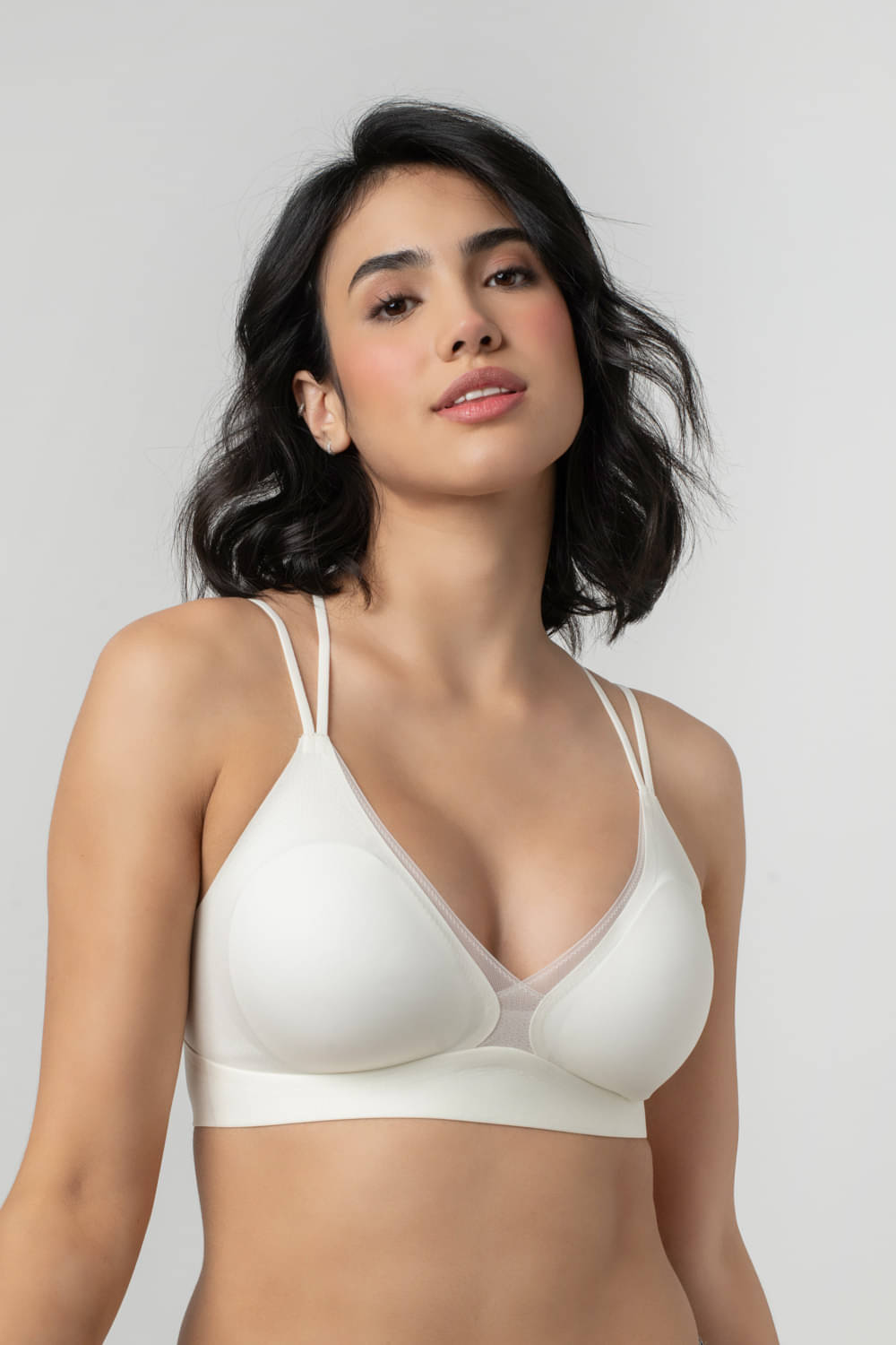     			Bodyline Pack of 1 Nylon Lightly Padded T-Shirt Bra For Women ( White )