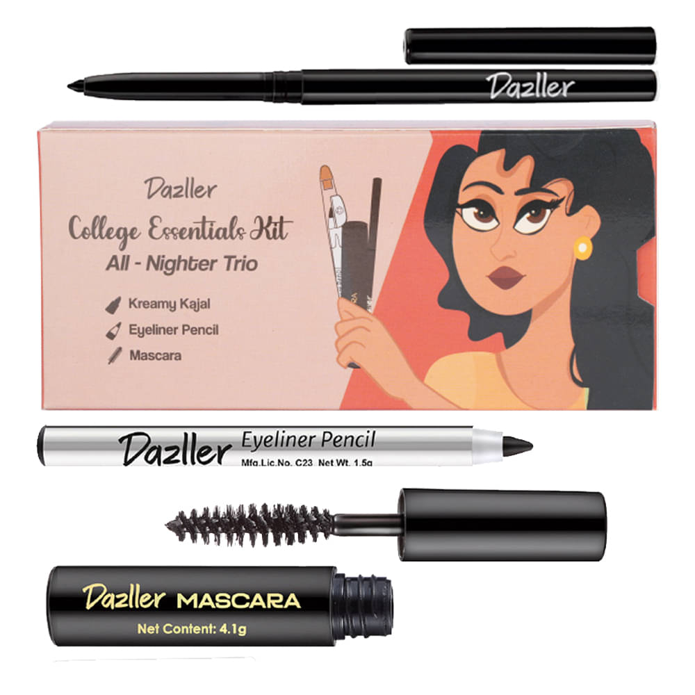     			Dazller Black Matte Kajal 5 g Pencil ( Pack of 1 )