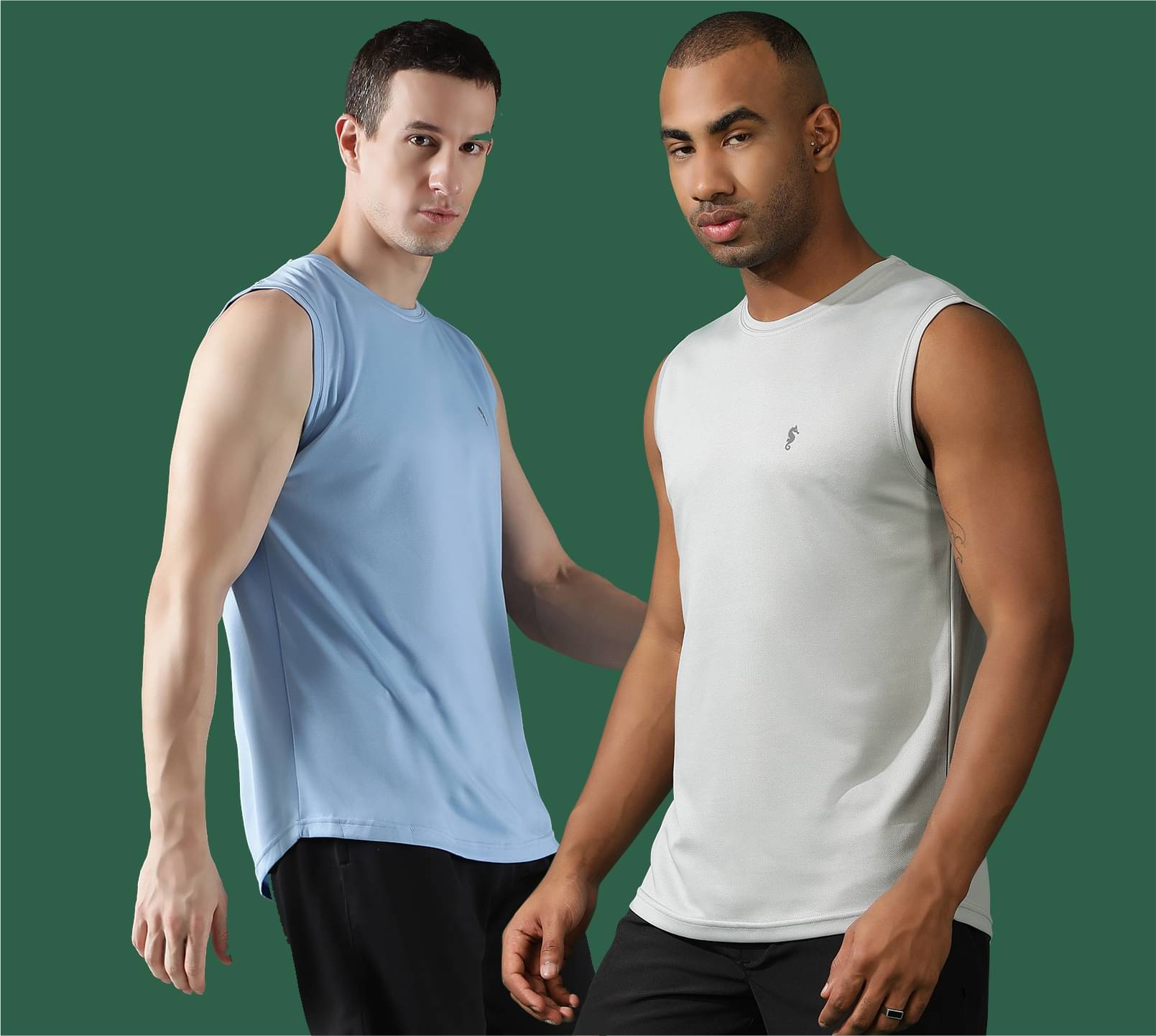 EPPE Sky Blue Polyester Slim Fit Men's Sports T-Shirt ( Pack of 2 ) EPPE Sky Blue Polyester Slim Fit Men's Sports T-Shirt ( Pack of 2 )
