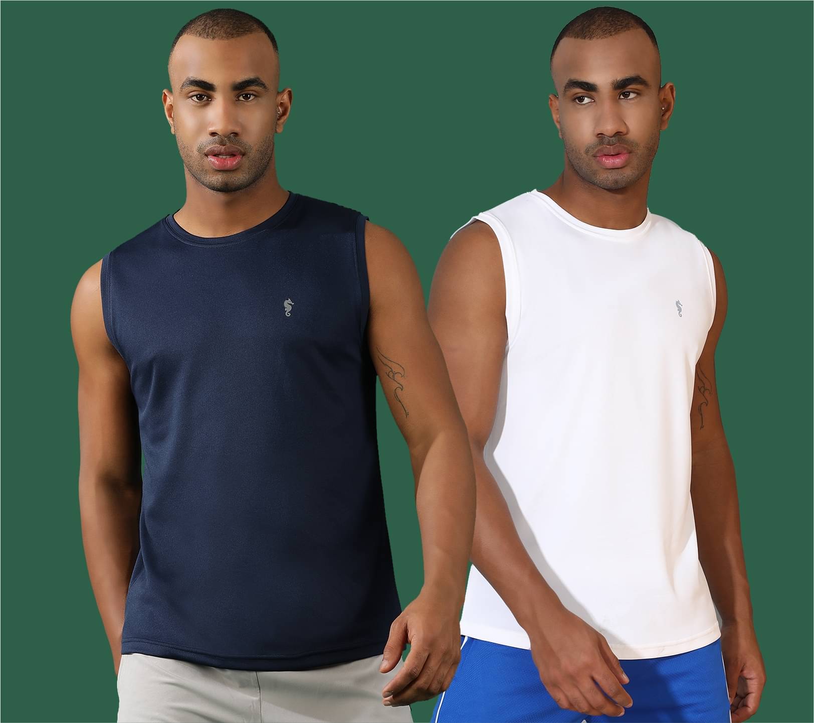 EPPE White Polyester Slim Fit Men's Sports T-Shirt ( Pack of 2 ) EPPE White Polyester Slim Fit Men's Sports T-Shirt ( Pack of 2 )