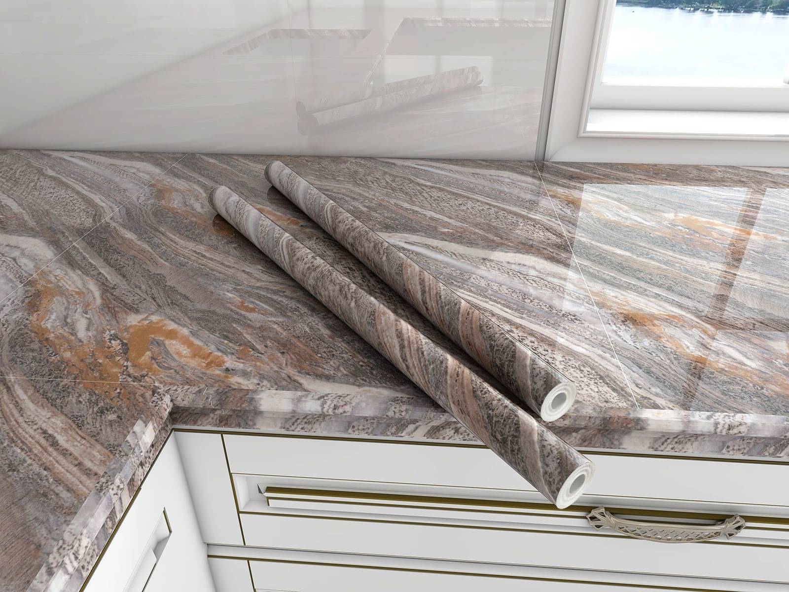 FLETIX Abstract Wallpaper ( 60 x 200 ) cm ( Pack of 2 ) FLETIX Abstract Wallpaper ( 60 x 200 ) cm ( Pack of 2 )