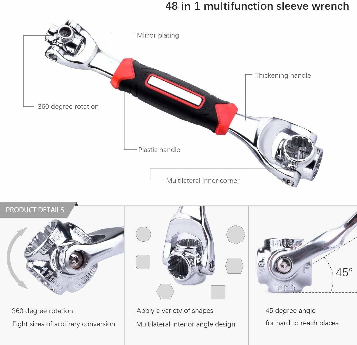     			FULKIZA Adjustable Wrench Single Pc