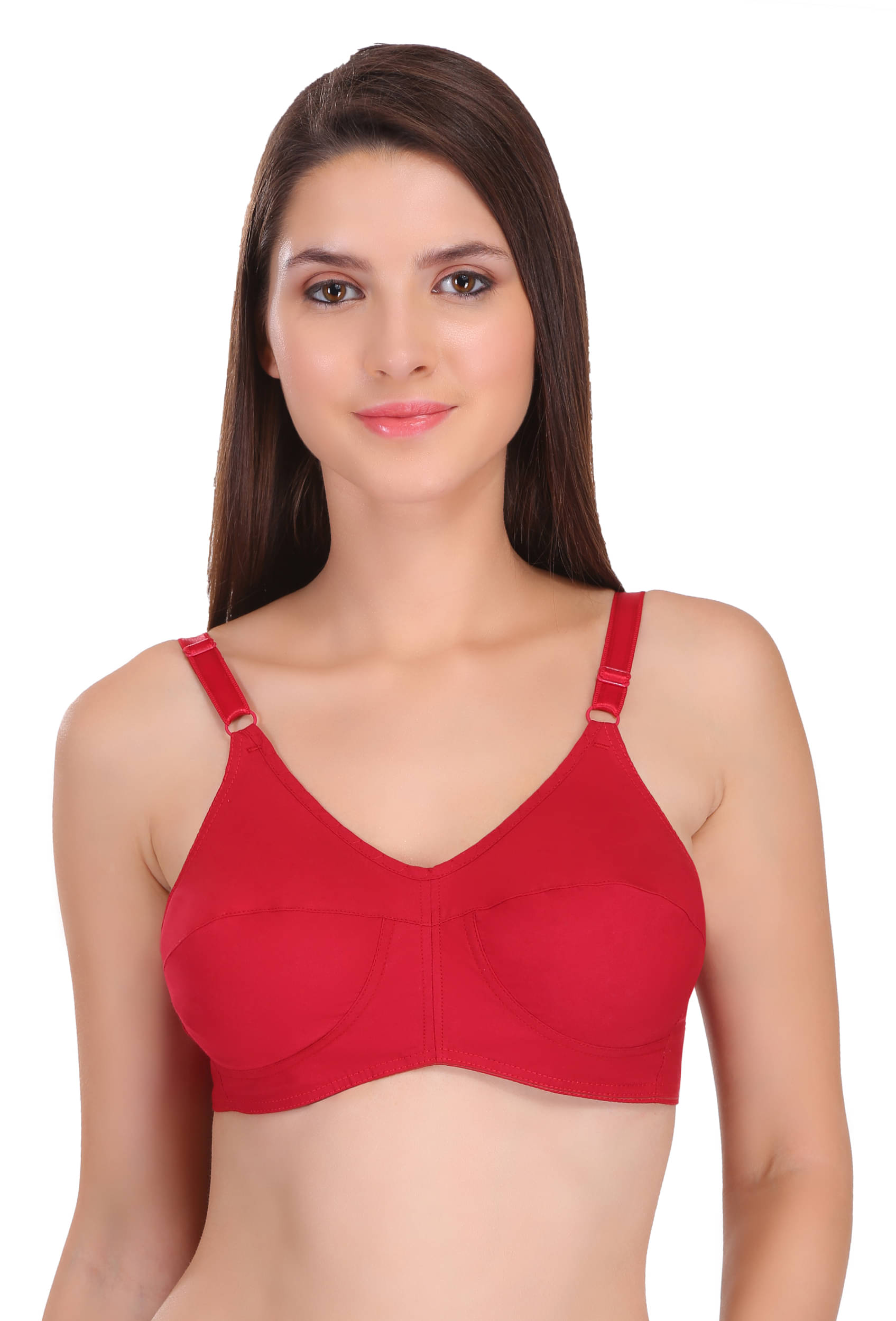 Featherline Pack of 1 Cotton Non Padded Everyday Bra For Women ( Maroon ) Featherline Pack of 1 Cotton Non Padded Everyday Bra For Women ( Maroon )