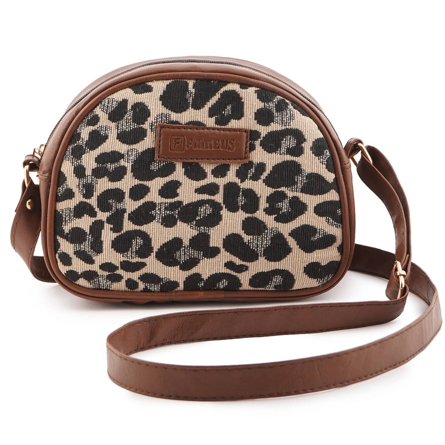     			Funku Fashion Beige Solid Messenger Bag
