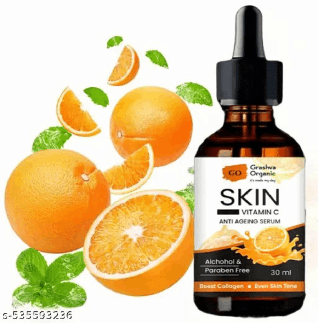 GRASHVA ORGANIC Face Serum Vitamin C Fairness For All Skin Type ( Pack of 1 ) GRASHVA ORGANIC Face Serum Vitamin C Fairness For All Skin Type ( Pack of 1 )