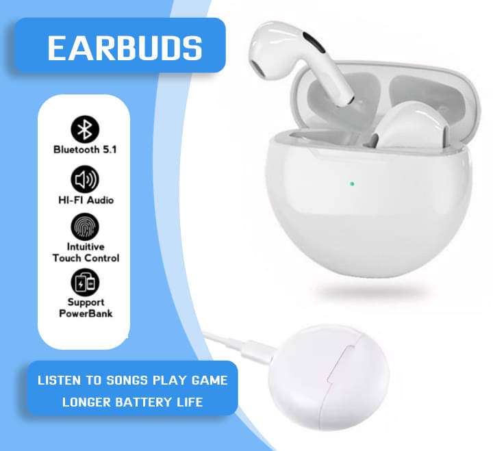     			HUG PUPPY Premium  Earbuds In Ear TWS White