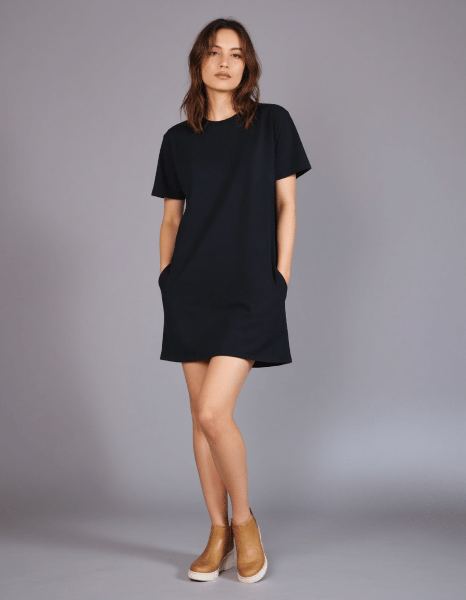 KMB & CO. Women Cotton Solid Regular Round Neck T-Shirt ( Black ) KMB & CO. Women Cotton Solid Regular Round Neck T-Shirt ( Black )