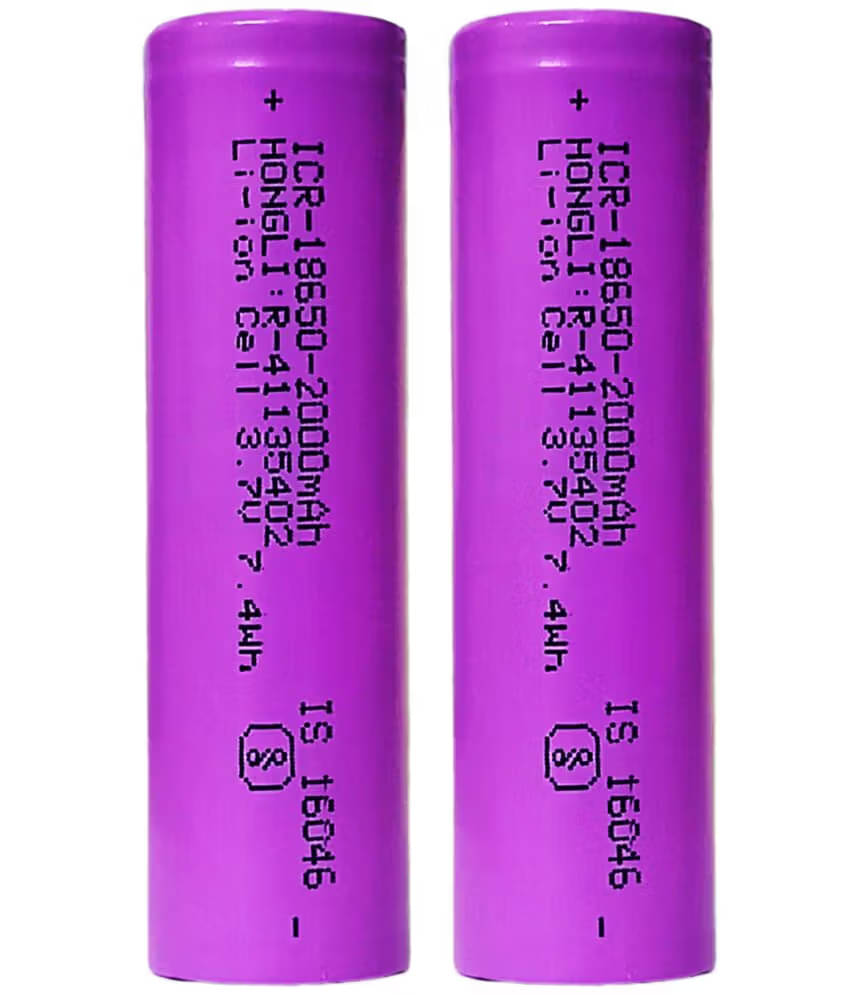     			Kadio A Grade 18650 Li-ion 2000mAh Rechargeable Battery (PACK OF 2)