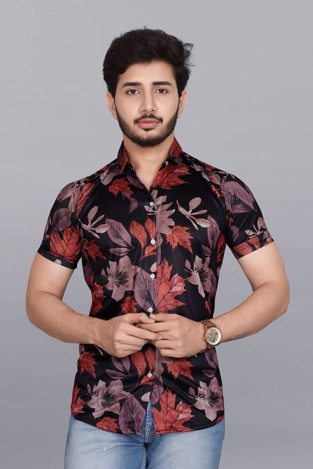 MARMIC FAB Poly Cotton Slim Fit Printed Half Sleeves Men's Casual Shirt - Multicolor ( Pack of 1 ) MARMIC FAB Poly Cotton Slim Fit Printed Half Sleeves Men's Casual Shirt - Multicolor ( Pack of 1 )