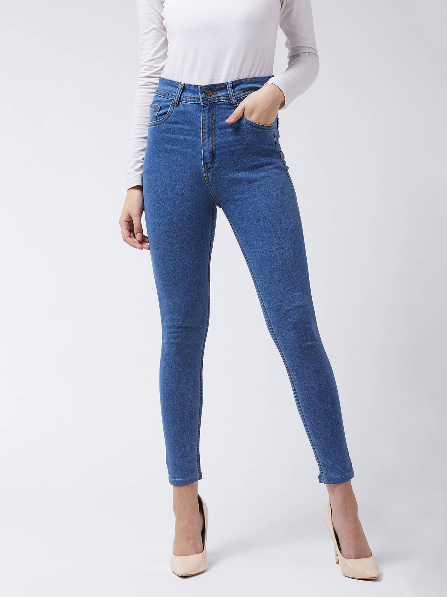     			Miss Chase Women Skinny Fit Waist Jeans