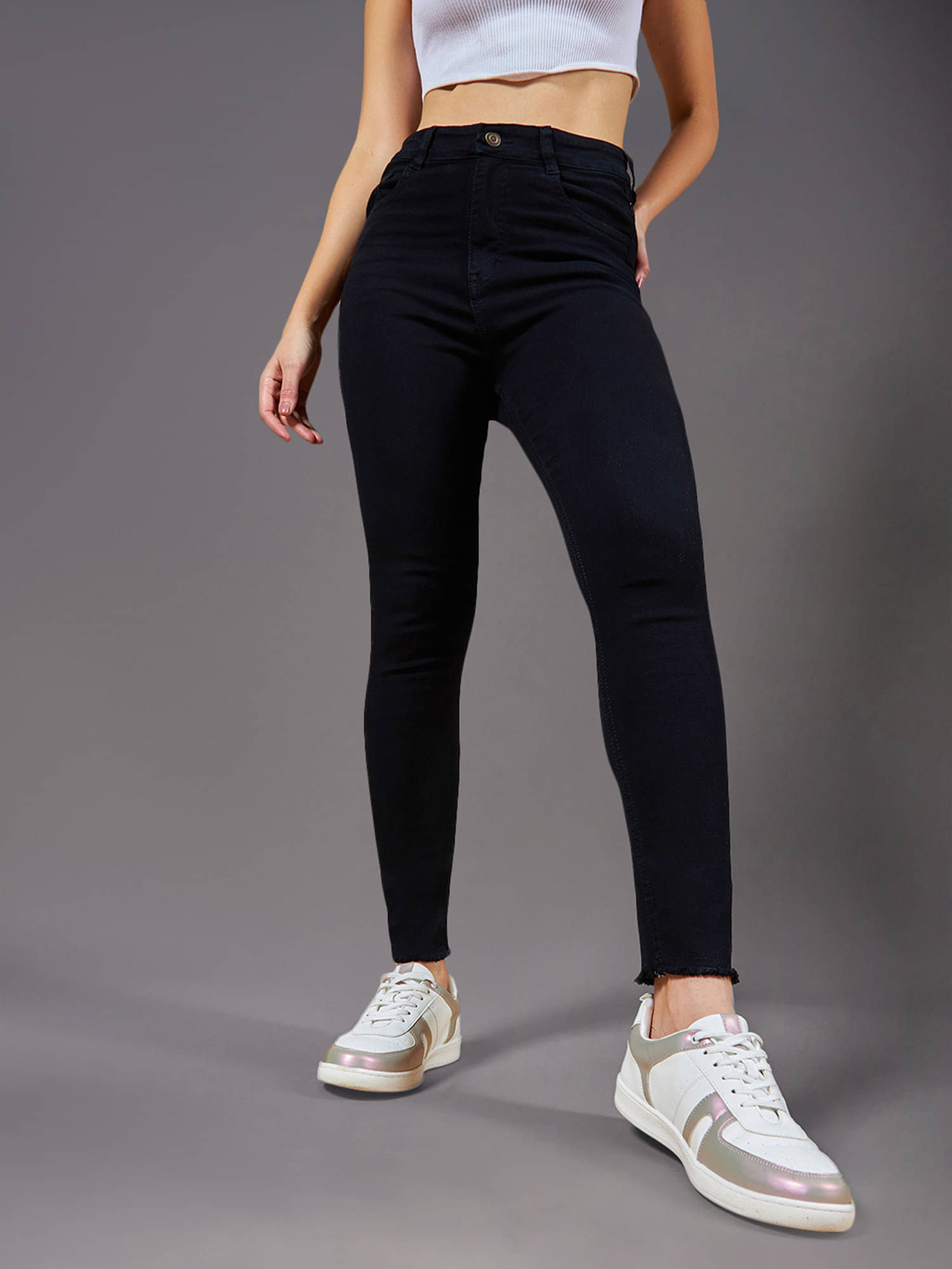     			Miss Chase Women Skinny Fit Waist Jeans
