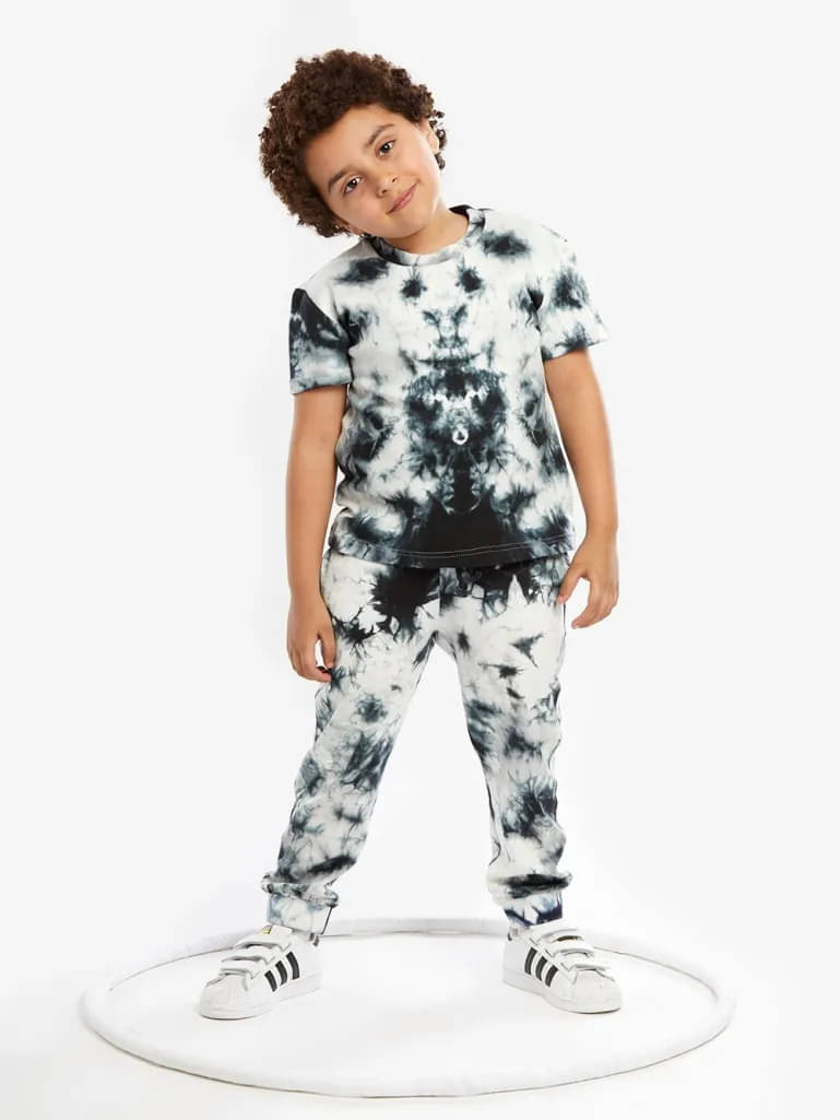     			Pink Angel Pack of 1 Unisex Cotton T-Shirt & Pants Set ( Black )