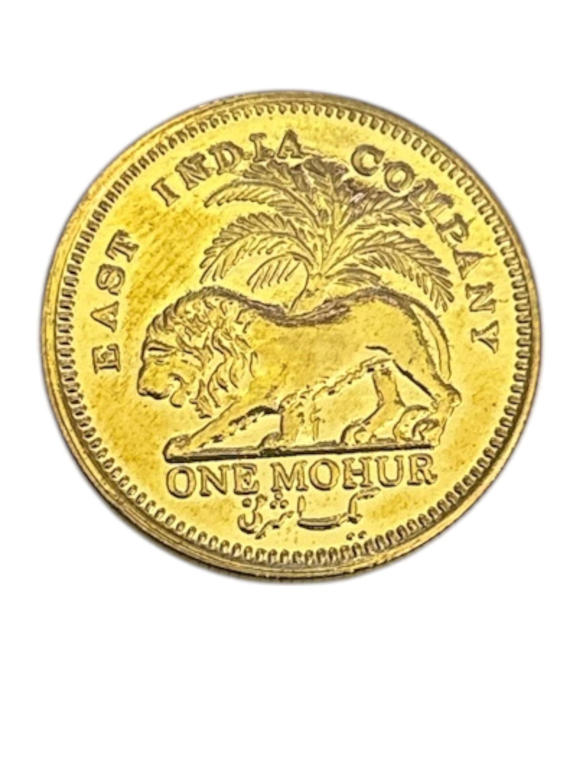 Rare 1841 One Mohur Gold Coin Replica – East India Company, Queen Victoria Collectible Fancy Duplicate Coin Rare 1841 One Mohur Gold Coin Replica – East India Company, Queen Victoria Collectible Fancy Duplicate Coin