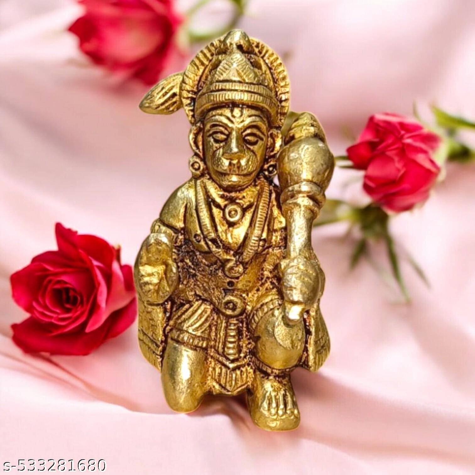     			SJL Brass Lord Hanuman Idol ( 8 cm )