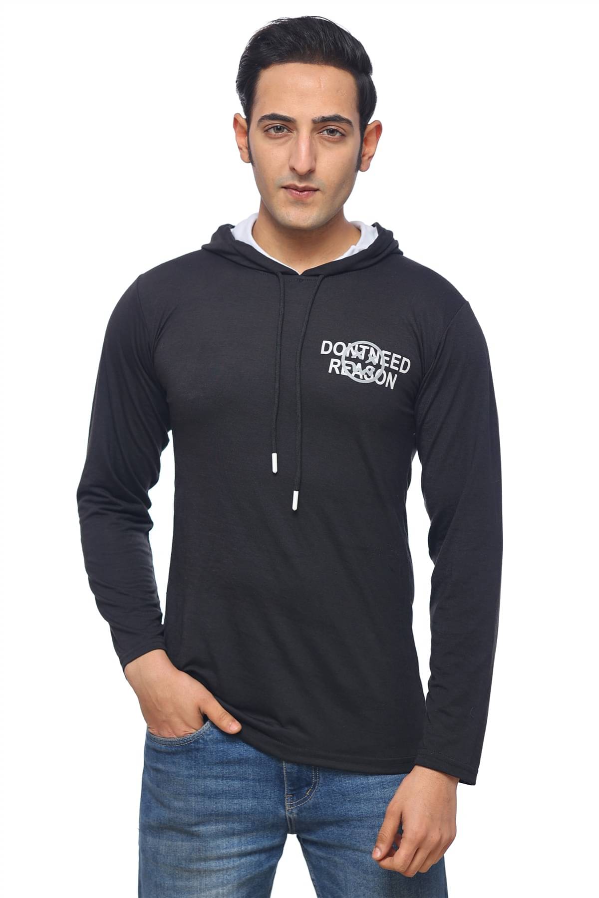 SKYBEN Men Cotton Blend Regular Fit Printed T-Shirt ( Black ) SKYBEN Men Cotton Blend Regular Fit Printed T-Shirt ( Black )