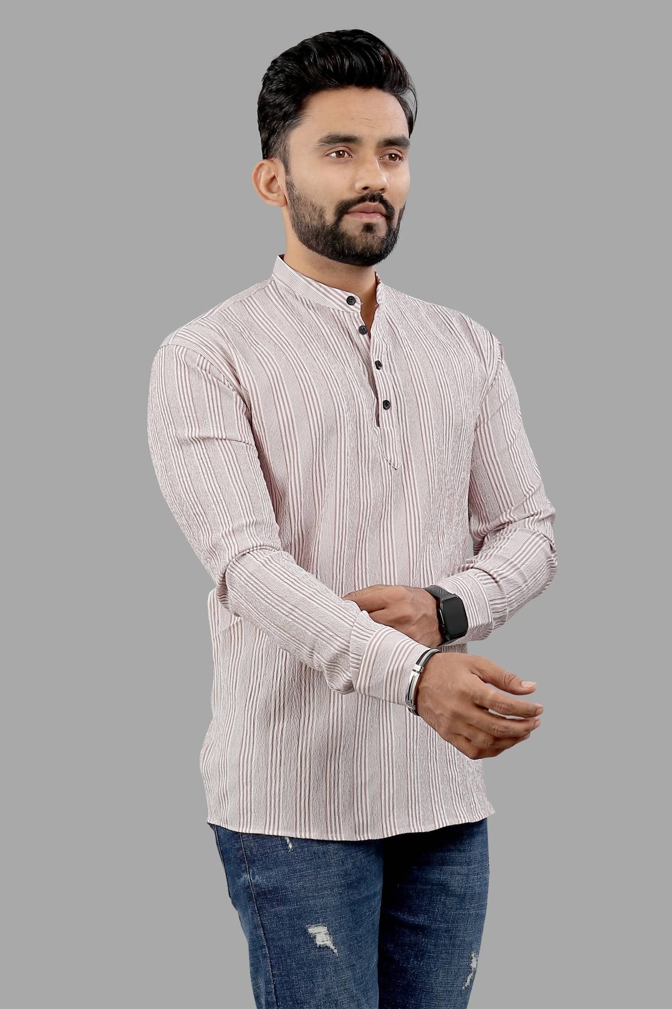     			SOPANI Multi Cotton Blend Men's Regular Kurta ( Pack of 1 )