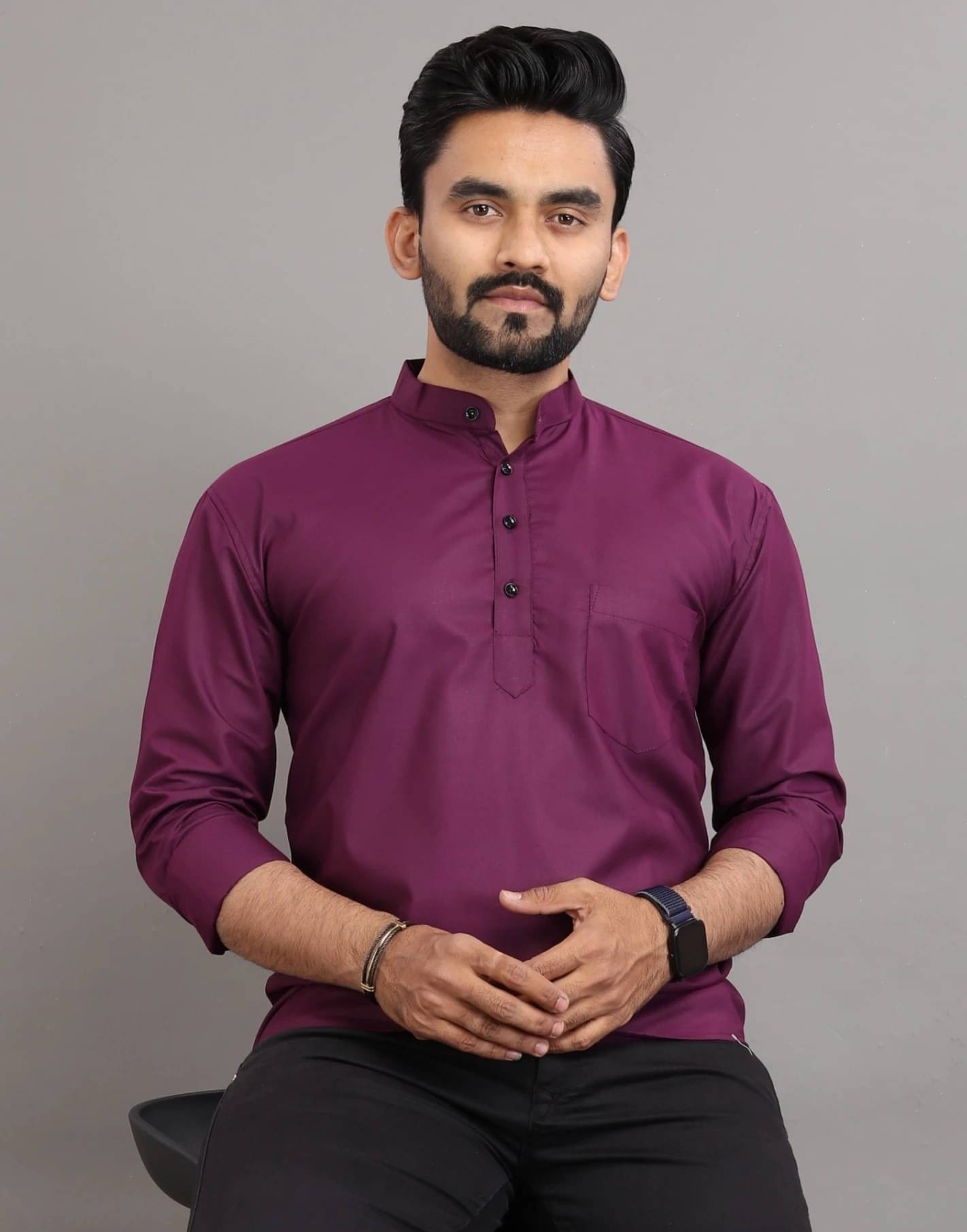     			SOPANI Multi Cotton Men's Regular Kurta ( Pack of 1 )