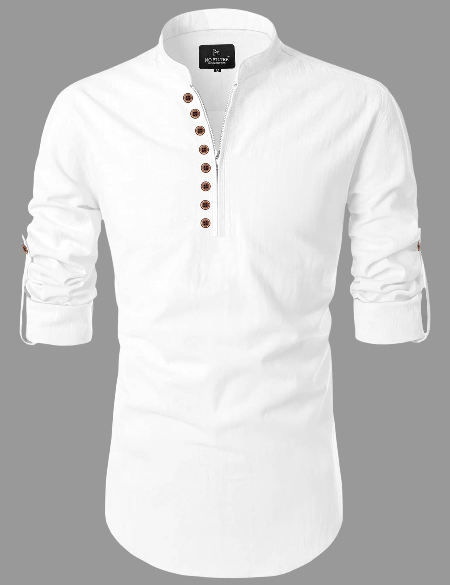 SOPANI White Cotton Blend Men's Regular Kurta ( Pack of 1 ) SOPANI White Cotton Blend Men's Regular Kurta ( Pack of 1 )