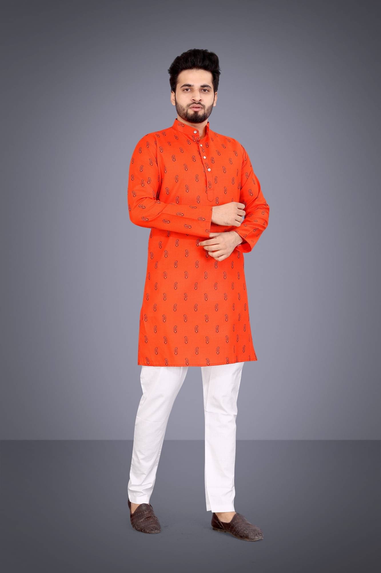 SOPANI Yellow Cotton Blend Men's Regular Kurta ( Pack of 1 ) SOPANI Yellow Cotton Blend Men's Regular Kurta ( Pack of 1 )