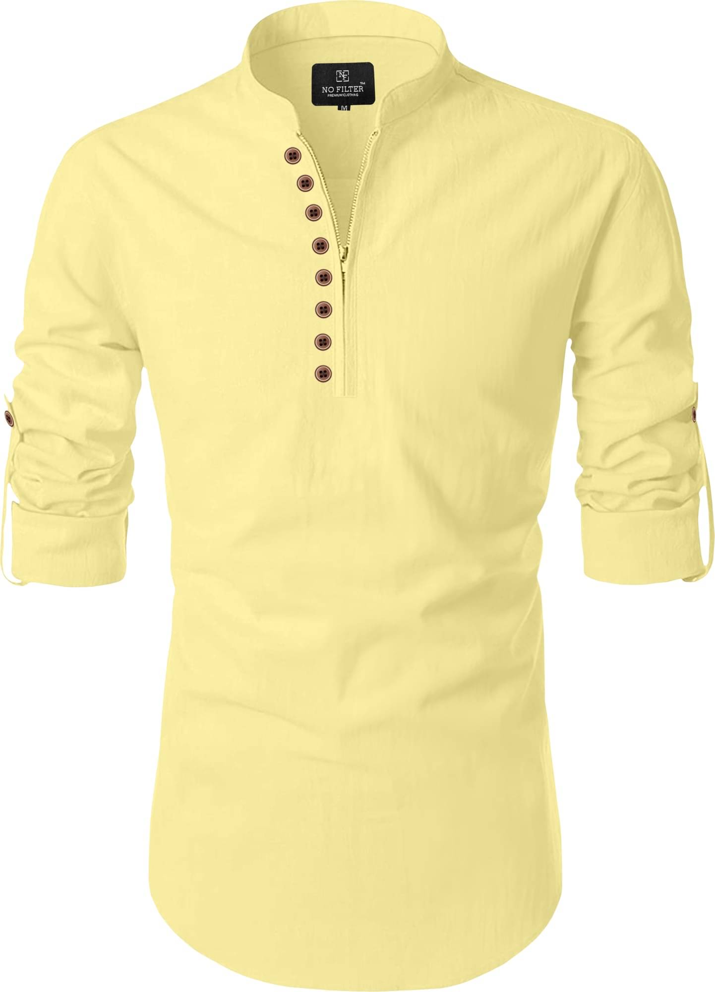 SOPANI Yellow Cotton Blend Men's Regular Kurta ( Pack of 1 ) SOPANI Yellow Cotton Blend Men's Regular Kurta ( Pack of 1 )