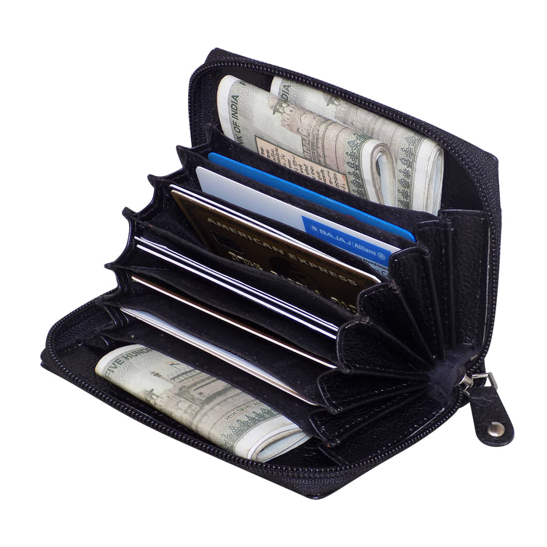Style 98 Leather Solid Men's Short Wallet With More Than 10 Slots For Card ( Black , Pack of 1 ) - Handbags | Buy online on ZillyBuy