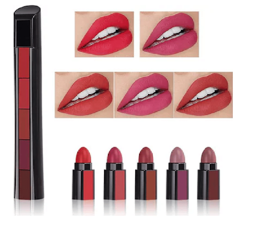     			VAGONS Red Matte Long Lasting Crayon Lipstick ( Pack of 1 )