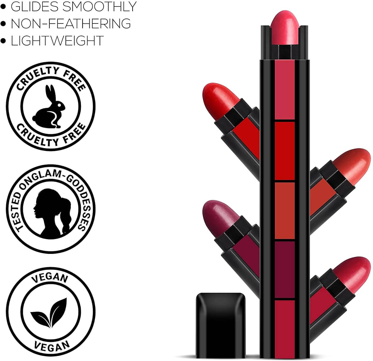     			VAGONS Red Matte Long Lasting Crayon Lipstick ( Pack of 1 )