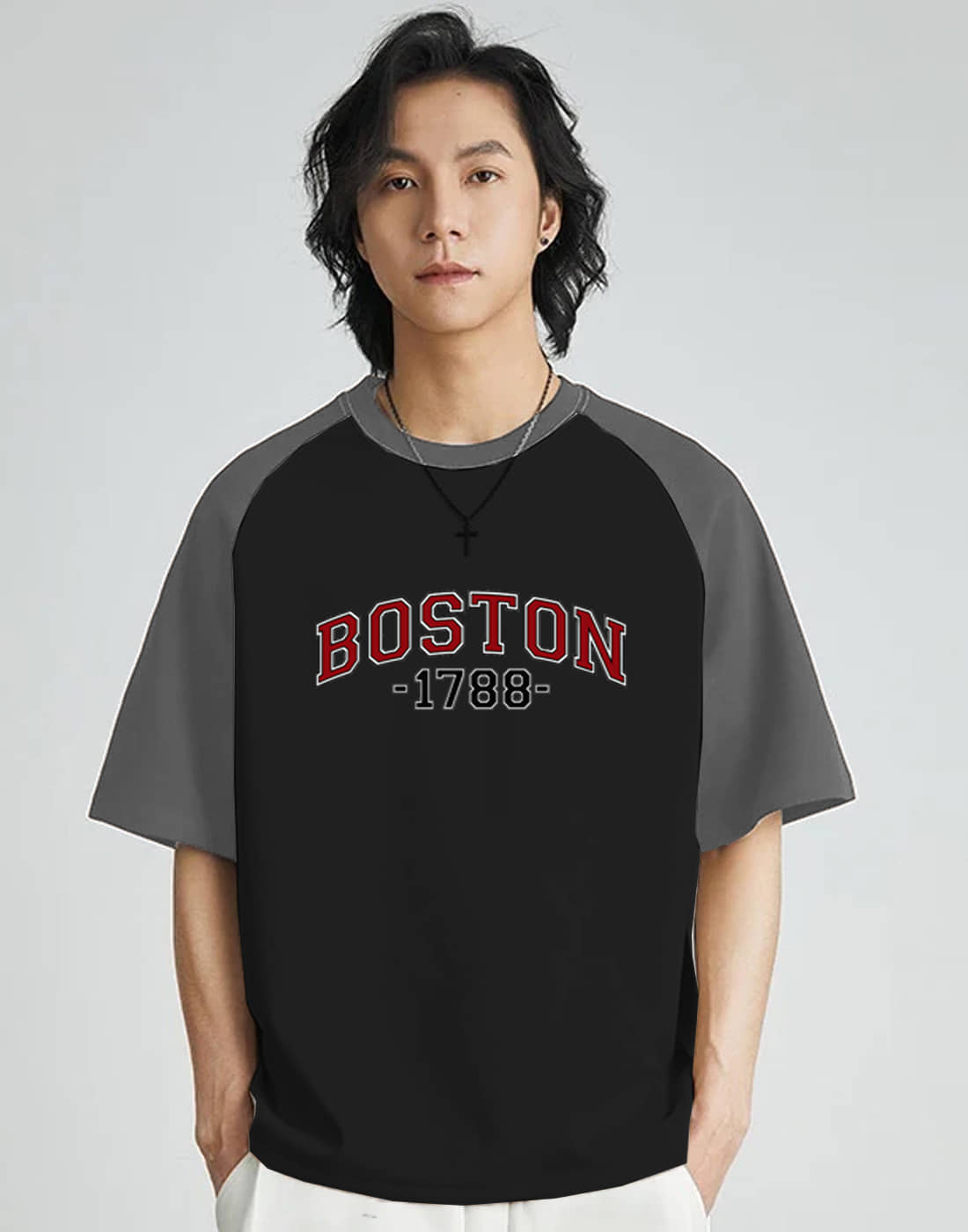 VIOUR Men Cotton Oversized Fit Printed T-Shirt ( Multicolor )