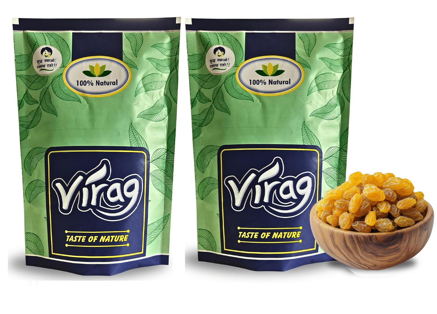     			VIRAG Raisin (Kishmish) 250g Pack of 2