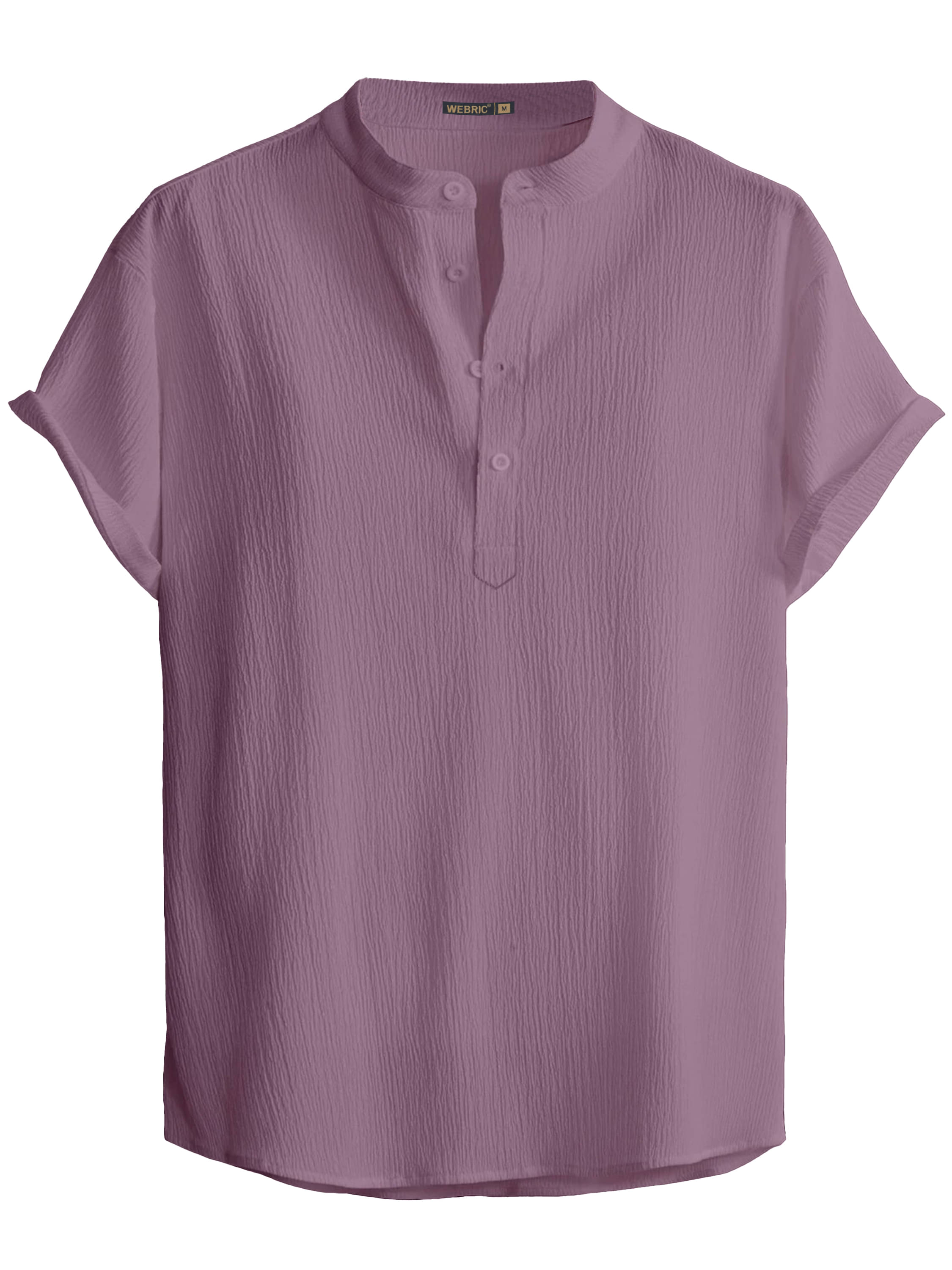 WEBRIC Poly Cotton Regular Fit Self Design Half Sleeves Men's Casual Shirt - Pink ( Pack of 1 ) WEBRIC Poly Cotton Regular Fit Self Design Half Sleeves Men's Casual Shirt - Pink ( Pack of 1 )