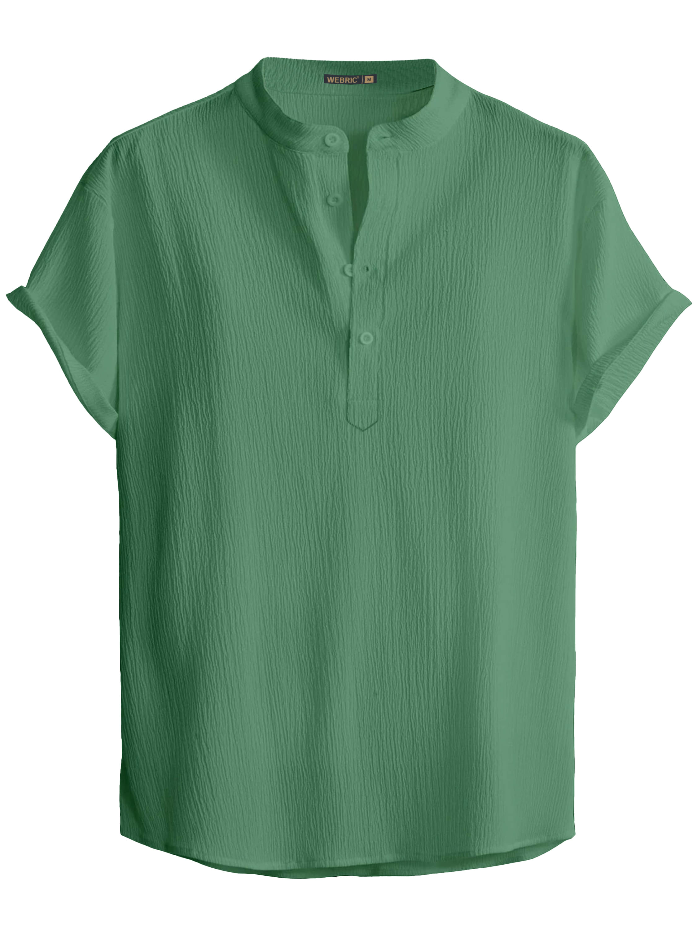 WEBRIC Poly Cotton Regular Fit Self Design Half Sleeves Men's Casual Shirt - Mint Green ( Pack of 1 ) WEBRIC Poly Cotton Regular Fit Self Design Half Sleeves Men's Casual Shirt - Mint Green ( Pack of 1 )