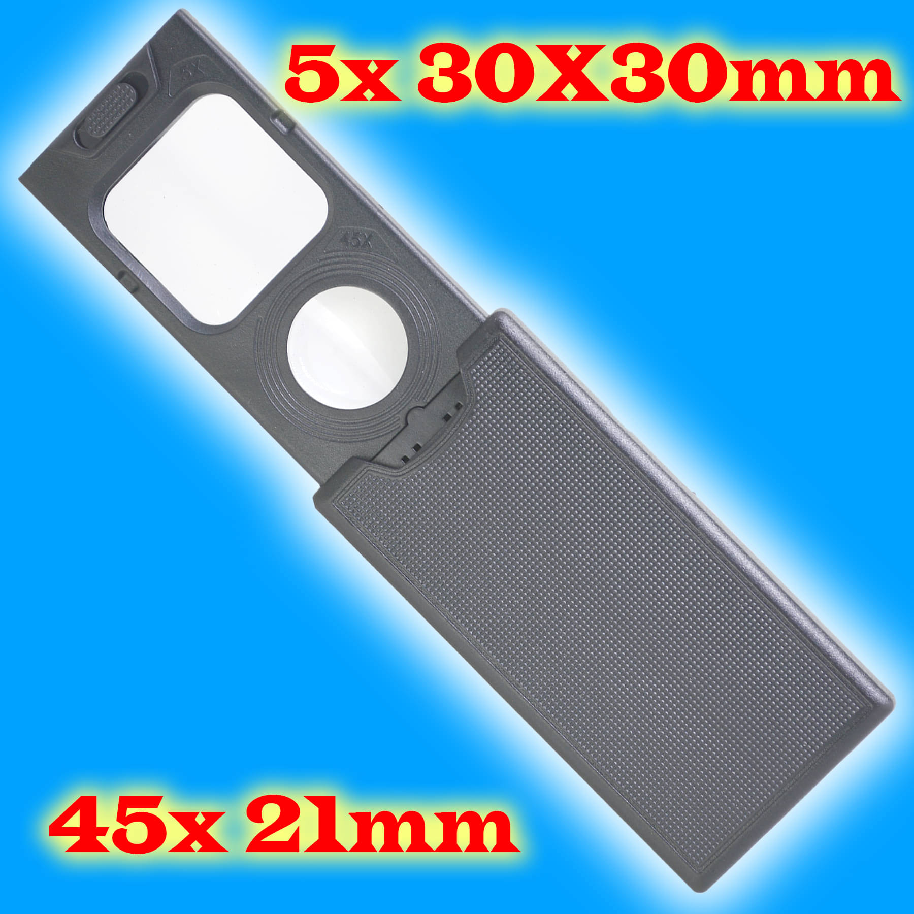     			5x 30mm & 41x 21 mm Magnifier Magnifying Glass