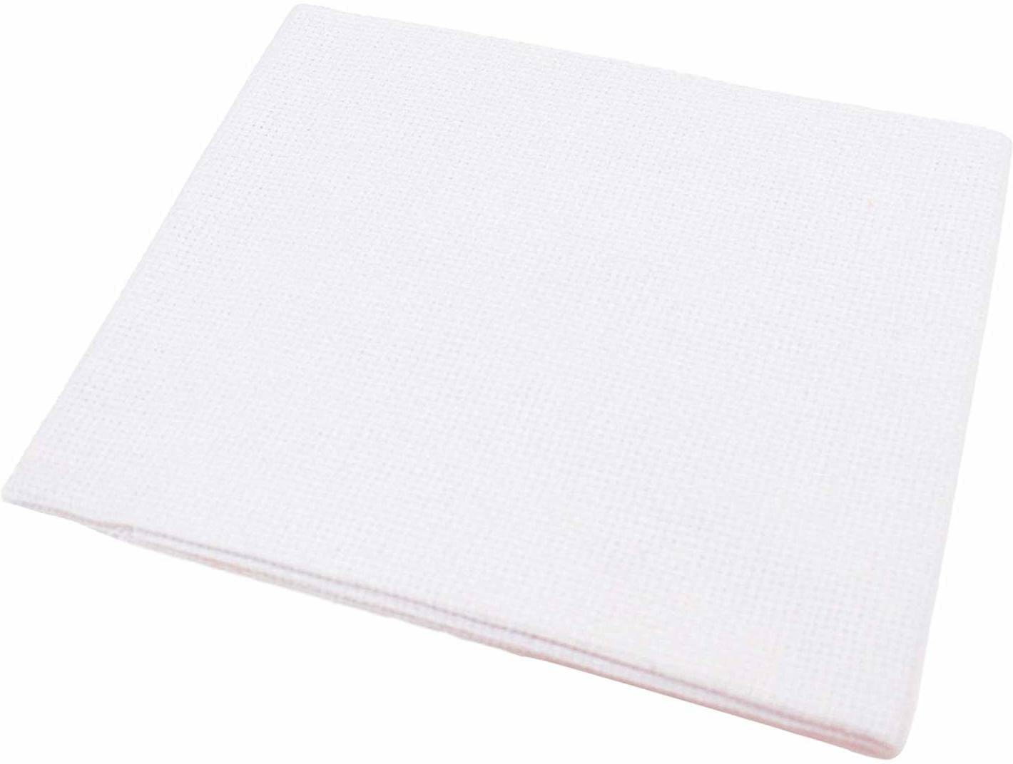    			ASIAN HOBBY CRAFTS Embroidery-Matty Fabric -for Embroidery-Cross Stitch-White-1 Meter