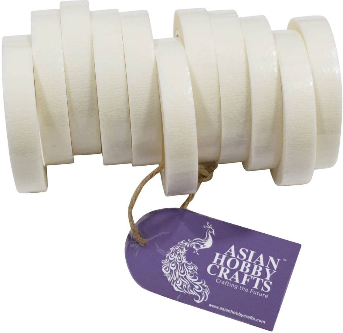     			ASIAN HOBBY CRAFTS Flower Making Floral Tape, White (12mm, 12 Pieces)