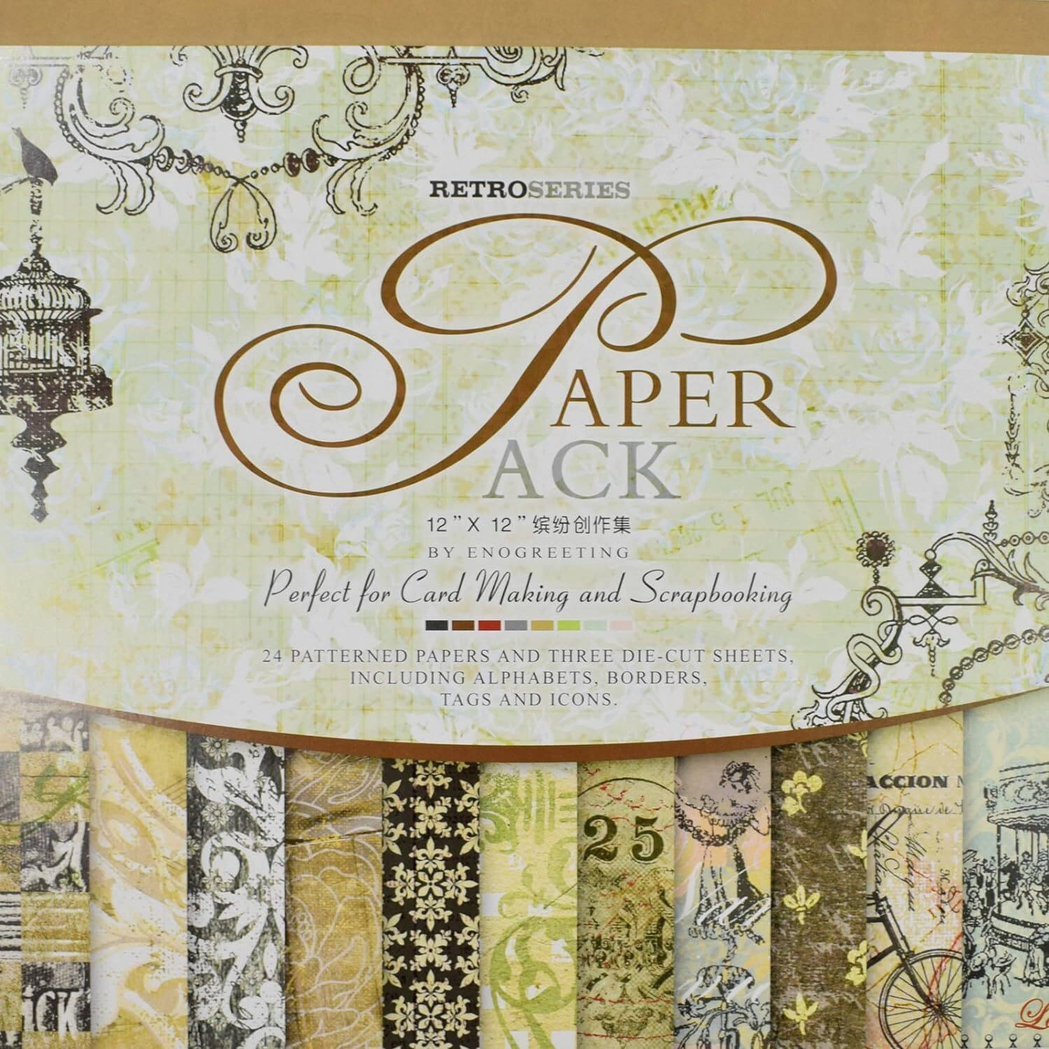     			ASIAN HOBBY CRAFTS Paper Pack (PS013) 12 x 12 Inch 24 patterned paper