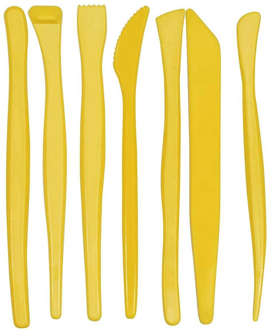     			ASIAN HOBBY CRAFTS Plastic Carving Modelling Tools Double Heads (7 Pieces)